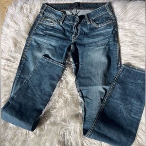 Western Glove Works Jeans 1921 Handcrafted Denim Annie Size 27/32 slim